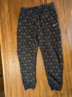 Nike Sweatpant Jogger Size Medium Mens Sunburst logo